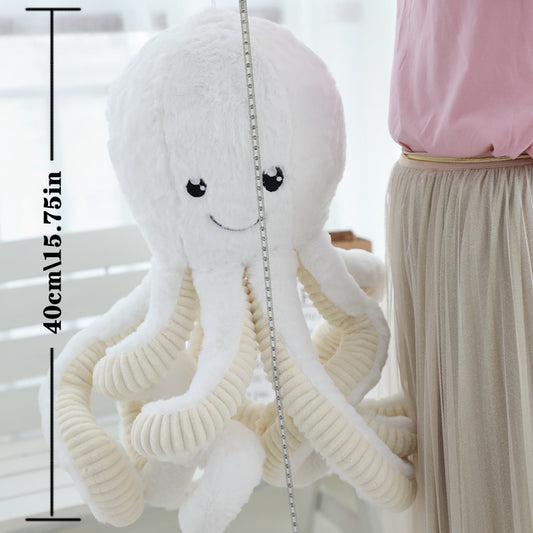 Fungurso 40cm\15.75in kvinkoloraj polpaj pluŝaj ludiloj, gigantaj polpaj pluŝaj ludiloj por infanoj, knabinoj knaboj plenkreskuloj naskiĝtagaj Kristnaskaj Halovenaj donacoj, pluŝaj marbestaj pluŝaj ludiloj